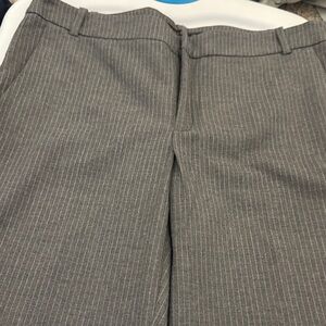 Zara Gray Pinstripe straight pants